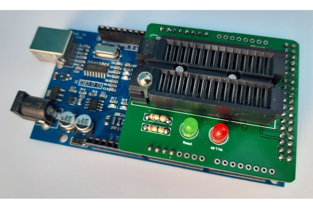 Simple EEPROM Programmer shield for Arduino Mega 1