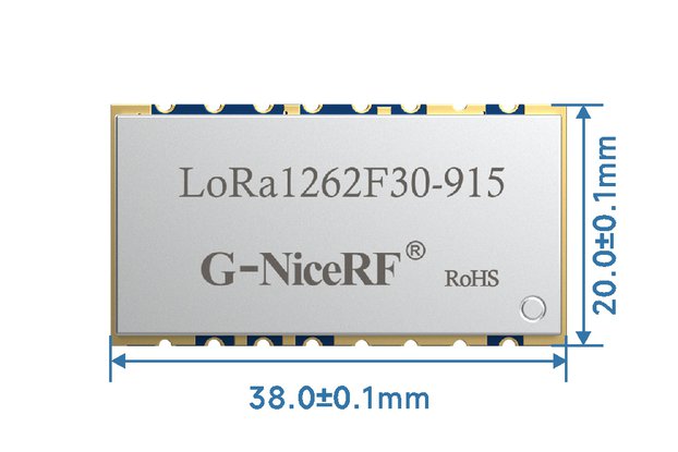 LoRa1262F30 2W TCXO SX1262 868/915MHz RF Module