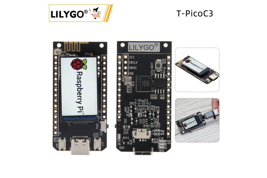 LILYGO® T-PicoC3 ESP32-C3 RP2040 Wireless WIFI 1