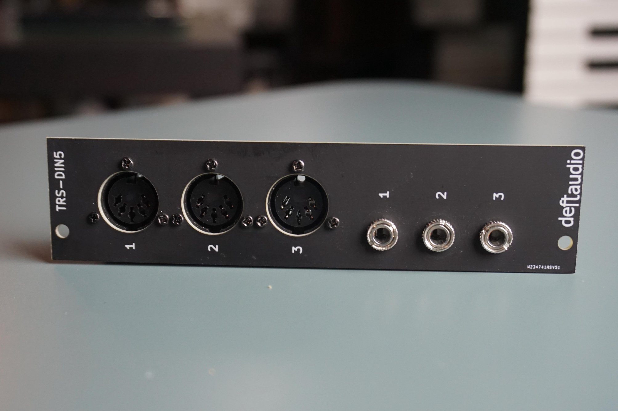 Eurorack MIDI TRSDIN5 3x3 adapter from Deftaudio on Tindie
