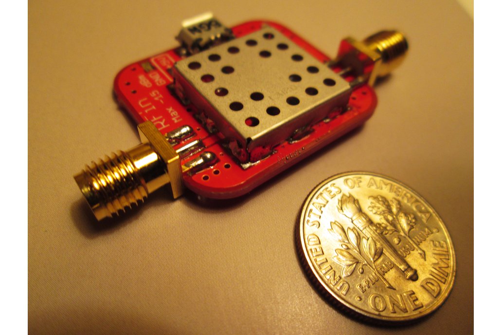 Prefiltered GPS L1 LNA Ultra Low Noise Amplifier from GPIO Labs on Tindie