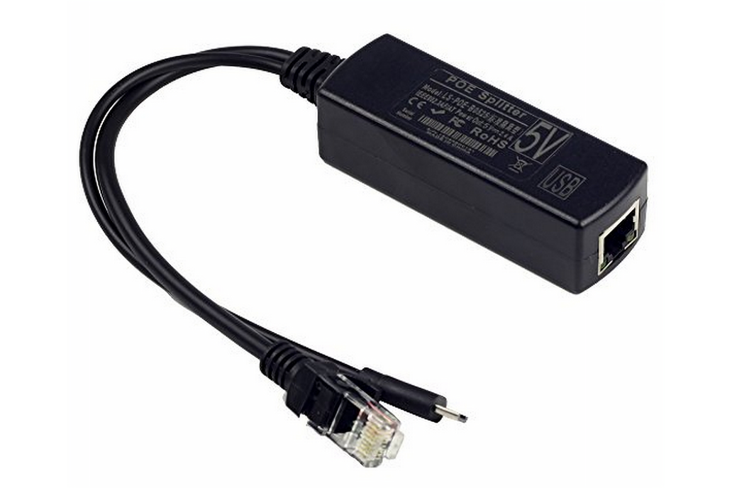 IEEE 802.3af Micro USB Active PoE Splitter Power 1