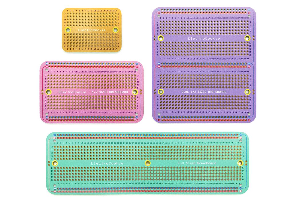 Solderable Breadboard PCB (Macaron Color, 4 pack) 1