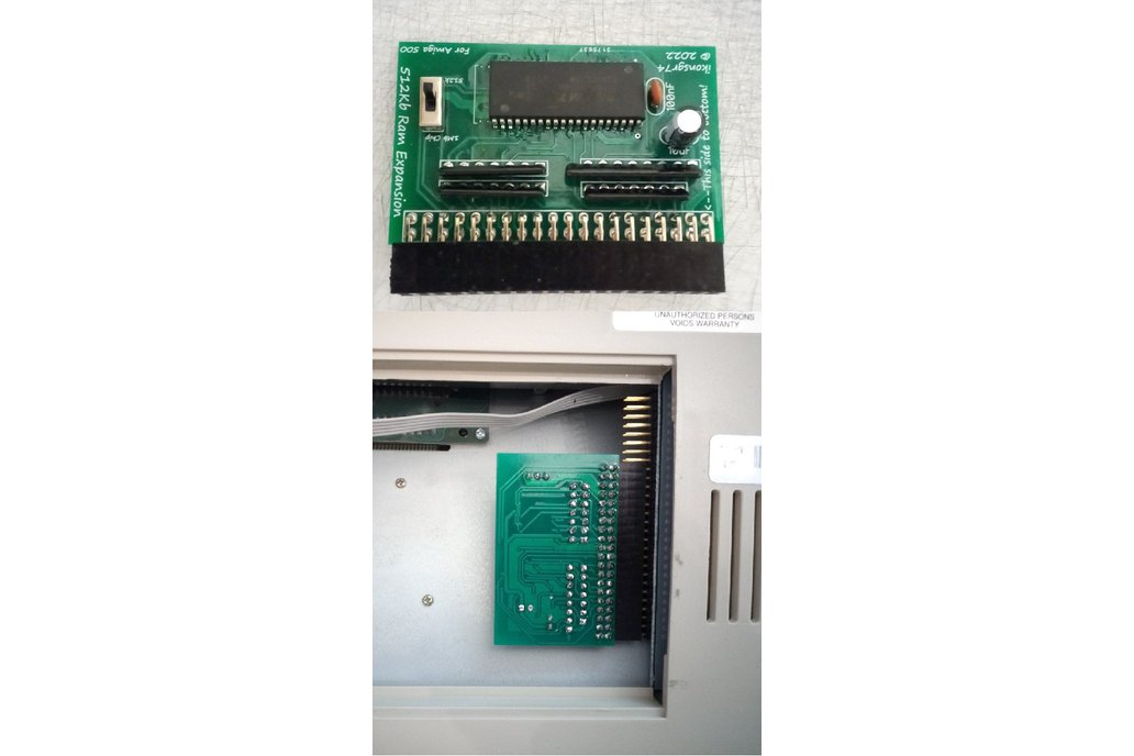 Amiga 500 512K Trapdoor Ram (1Mb Chip Ram opt.) 1