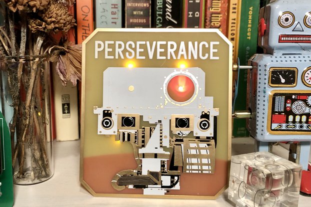 Mars Perseverance Rover Badge (assembled)