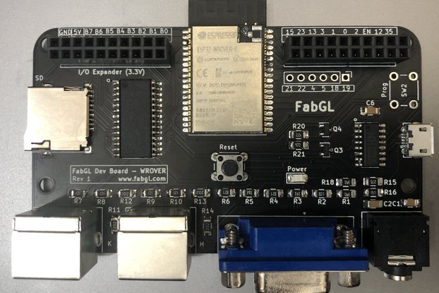 FabGL ESP32 3.3V Board - 16MB Flash / 4 MB PSRAM
