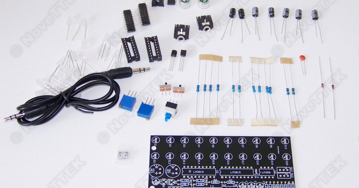 LM3915 DIY LED VU Meter Stereo Level Indicator from NoveTTek on Tindie