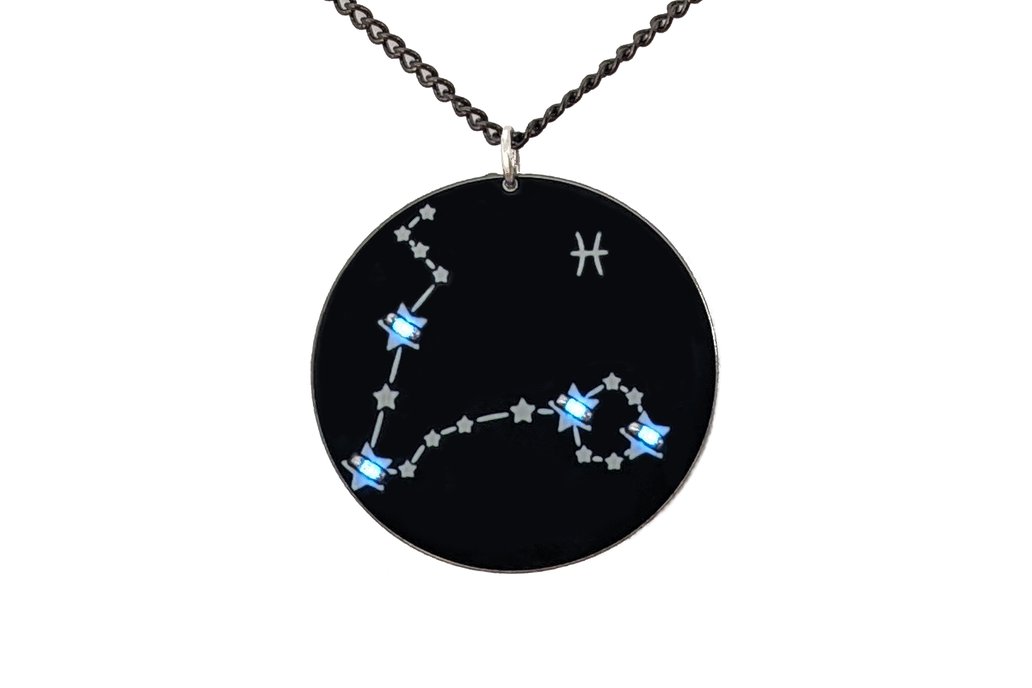 pisces personalised star sign necklace gift 🐟 1