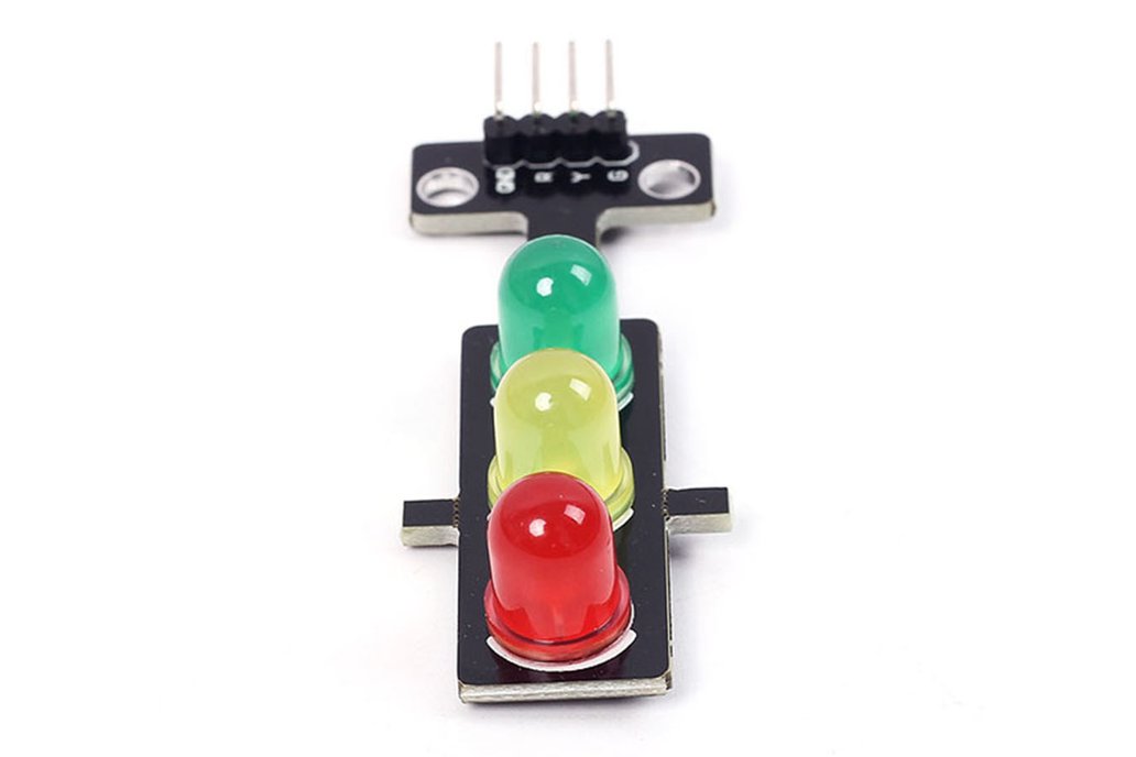 LED traffic light module compatible with Arduino