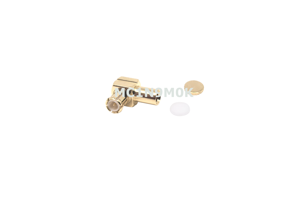 MCX Plug Right Angle Connector Crimp For RG405-4pc 1