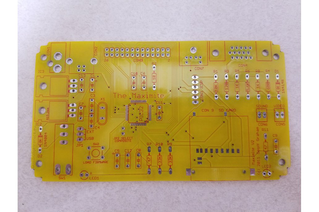 Monochrome Maximite, DIY Hardware Project, PCB 1