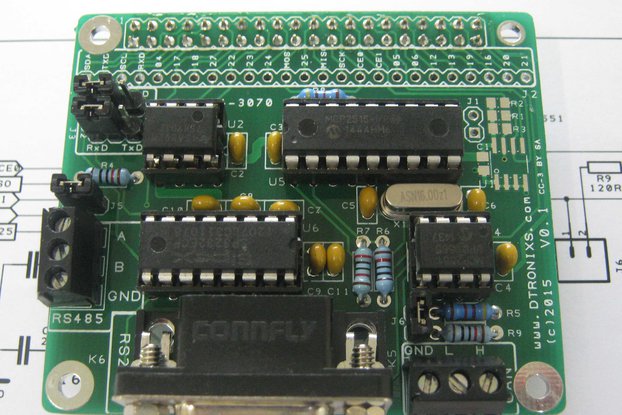 Raspberry PIIO - FieldBus CAN/RS232/RS485 board