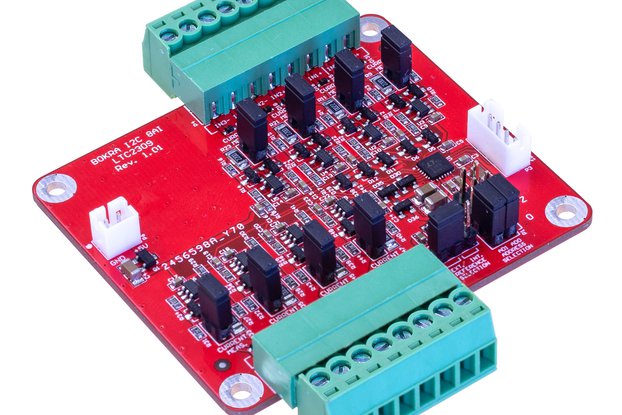 I2C 8-channel analog input module