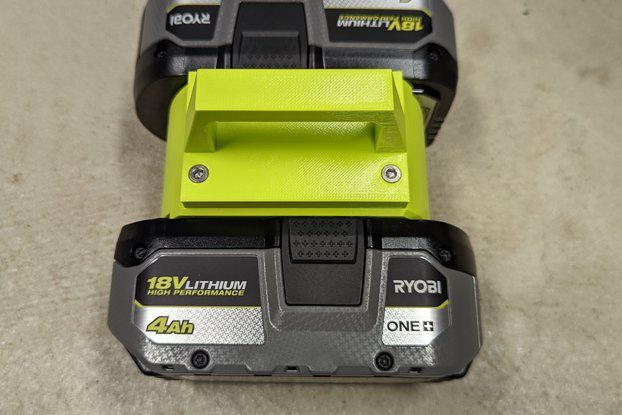 Dual 18v battery holder for Ryobi batteries
