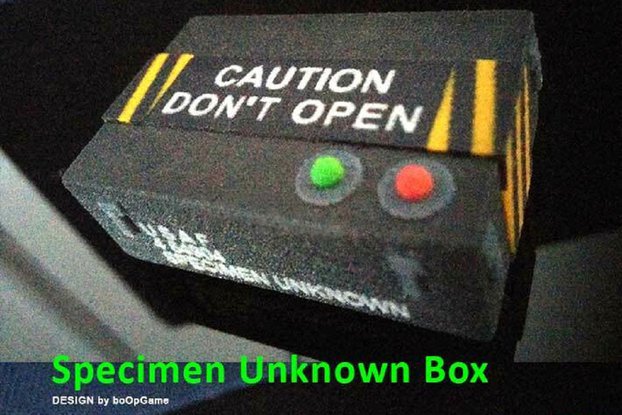 The Outer Limits 3D Printed "Specimen Unknown" Box