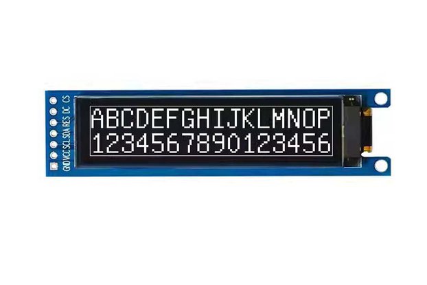 7P 2.26" OLED Character display with PCB SPI/IIC