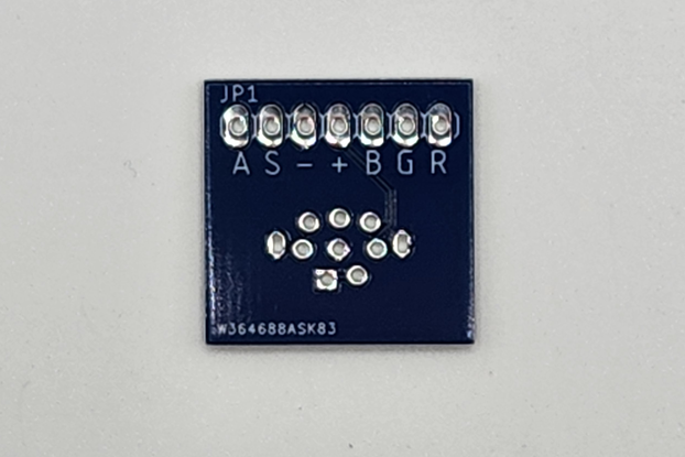 8pin Mini-DIN Breakout Board for a TMS-RGB