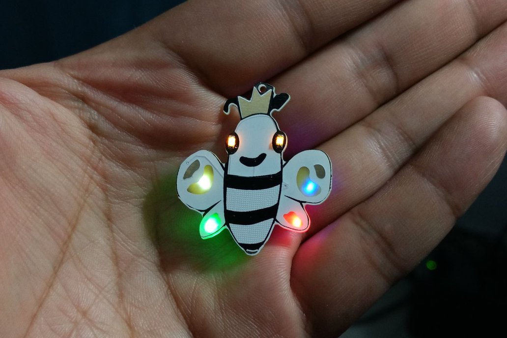 Queen Bee pin badge 1