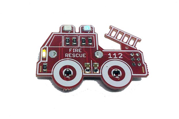 Fire Engine - LED learn to solder kit