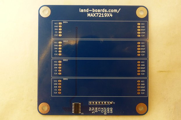 32 Digit LED card (MAX7219X4)