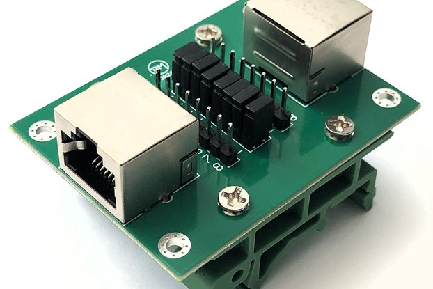 RJ45 Breakout Board / Pass-through Adapter DIN