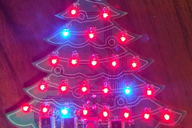 LED Christmas Tree Advent Calendar PCB
