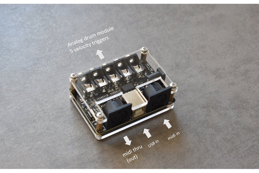 USB-Midi analog drums trigger module (velocity) 1