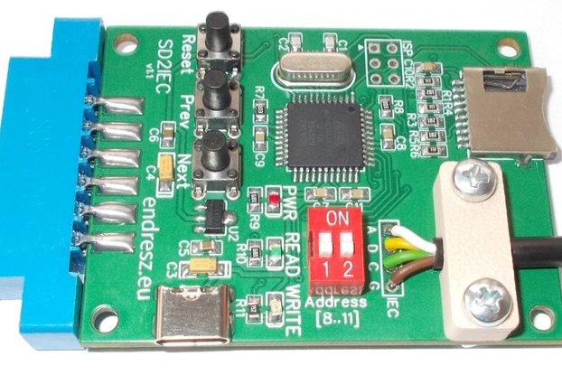 Floppy emulator-SD card reader Commodore 64 (C64)