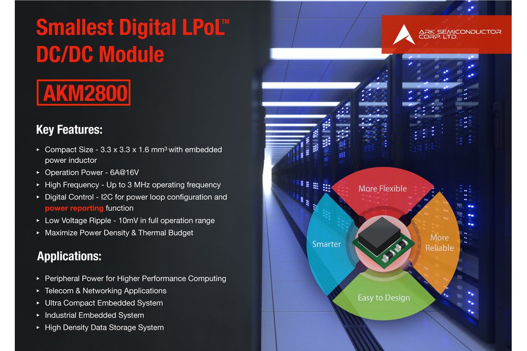 Max. 6A DC module with inductor by ARK HDPS 1