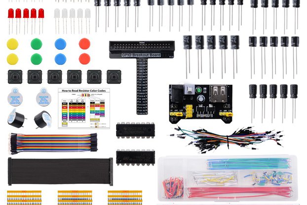 52Pi Electronics Component Fun Kit