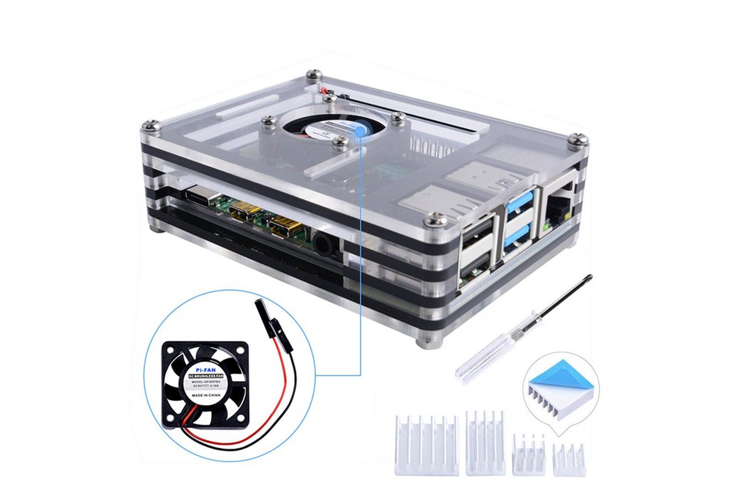 52Pi Acrylic Case for Raspberry Pi 4 Model B 1
