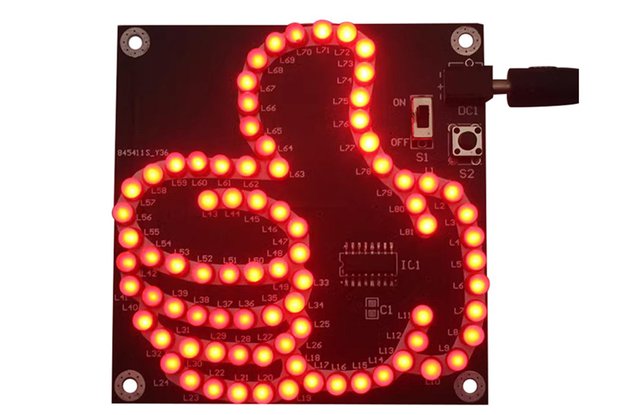 Red LED Thumb Flashing Light DIY Kits