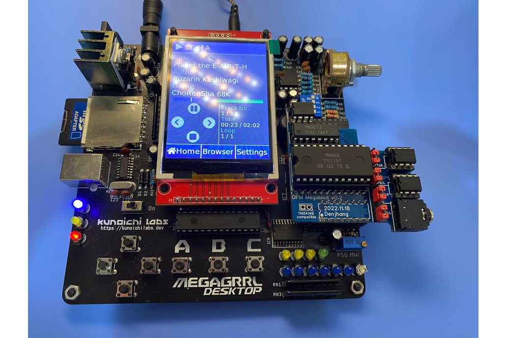 MegaGRRL Desktop - Hardware VGM Player 1