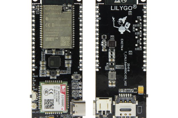 LILYGO T-Call & SIM800C ESP32-WROVER WIFI