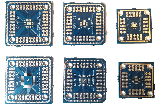 Breakout boards for QFN/VQFN/MLF SMD parts