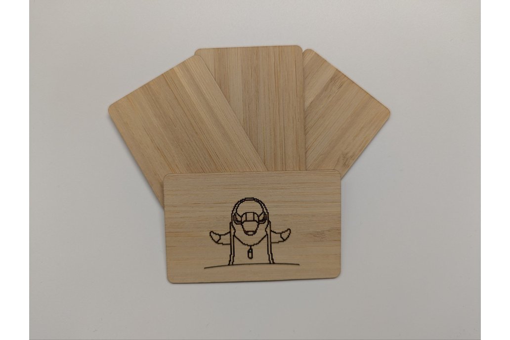 Wooden NFC cards (NTAG213) - set of 3 1