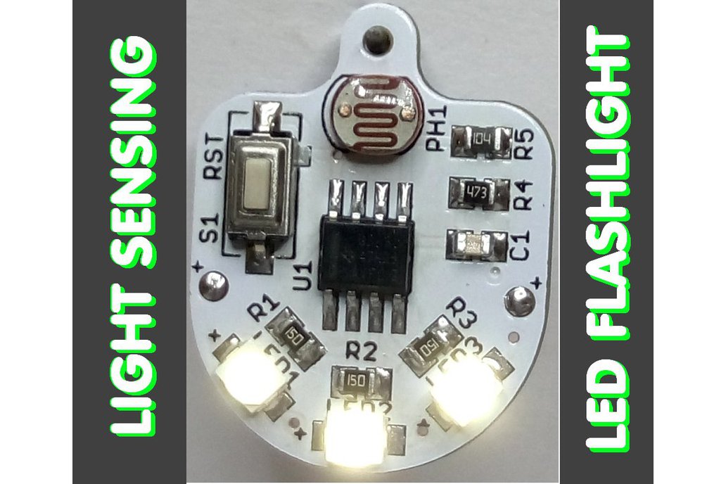 Light sensing smart LED flashlight KIT 1