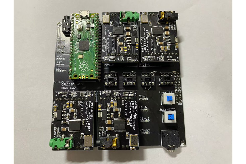 OPL2SD1 Deluxe Edition - 4 YMF825 modules 1