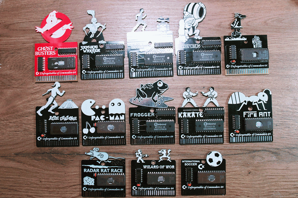 Three cartridge based Commodore 64 games 1