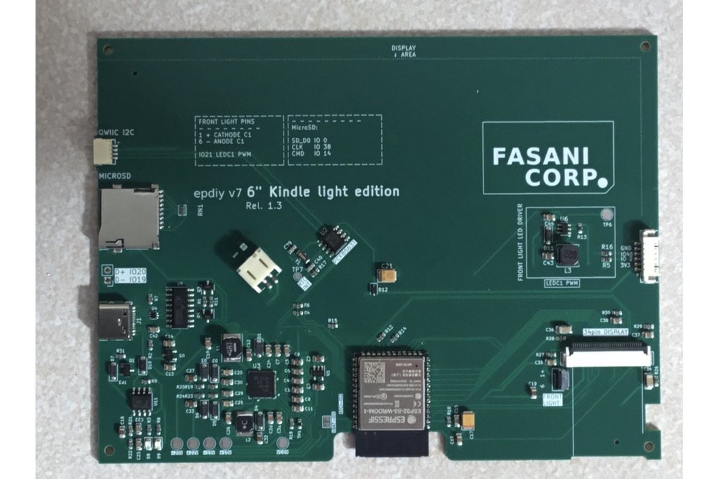 epdiy V7 8bit Kindle 6"parallel epaper controller 1
