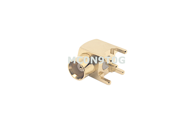 MCX Jack Right Angle Connector  PCB THT -4pcs