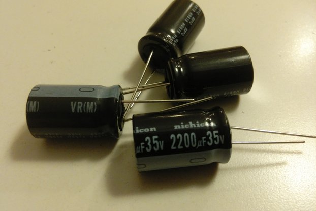 Nichicon 2200uF 35V capacitors (4 pack)