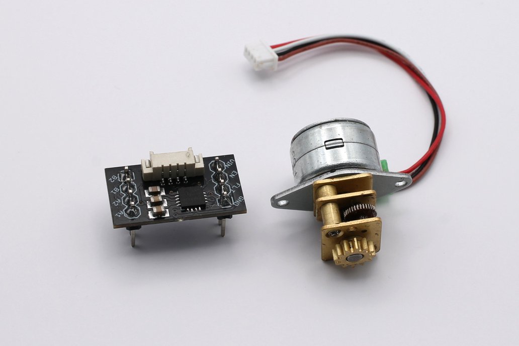 Precision 0.35° Mini Geared Stepper Motor + Board 1