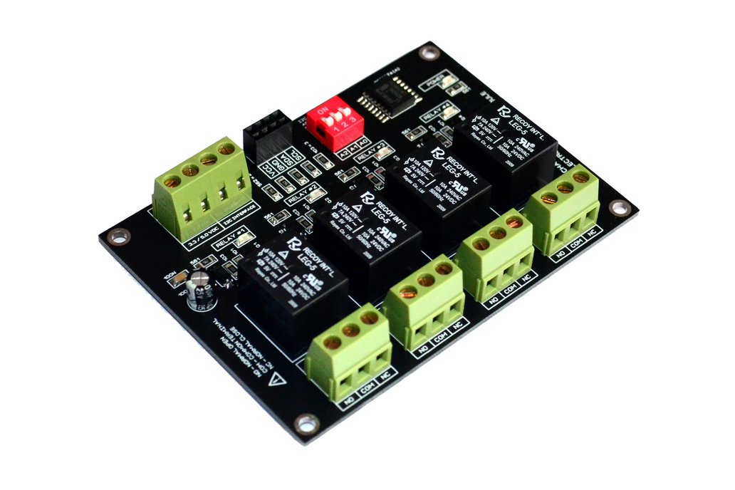 4 Channel I2C Electromagnetic Relay Module 1