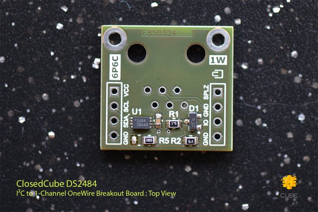 DS2484 I2C to 1-Channel OneWire Master Breakout