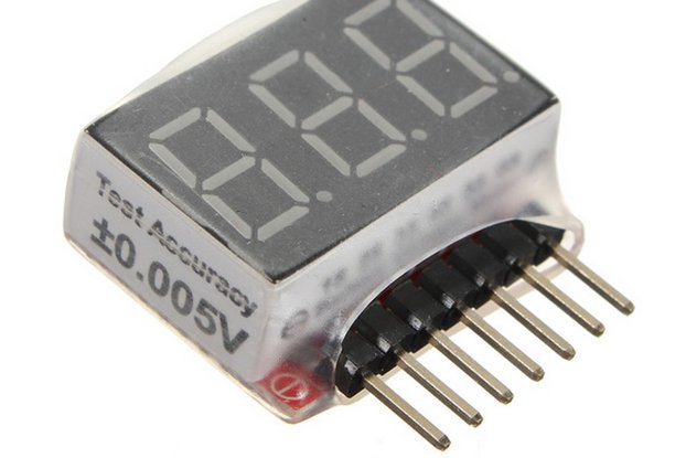 1S-6S Battery Voltage Meter Checker Low Voltage