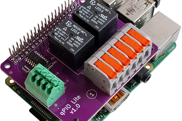 AQEX qPIO-1.0Lite IO HAT for the Pi