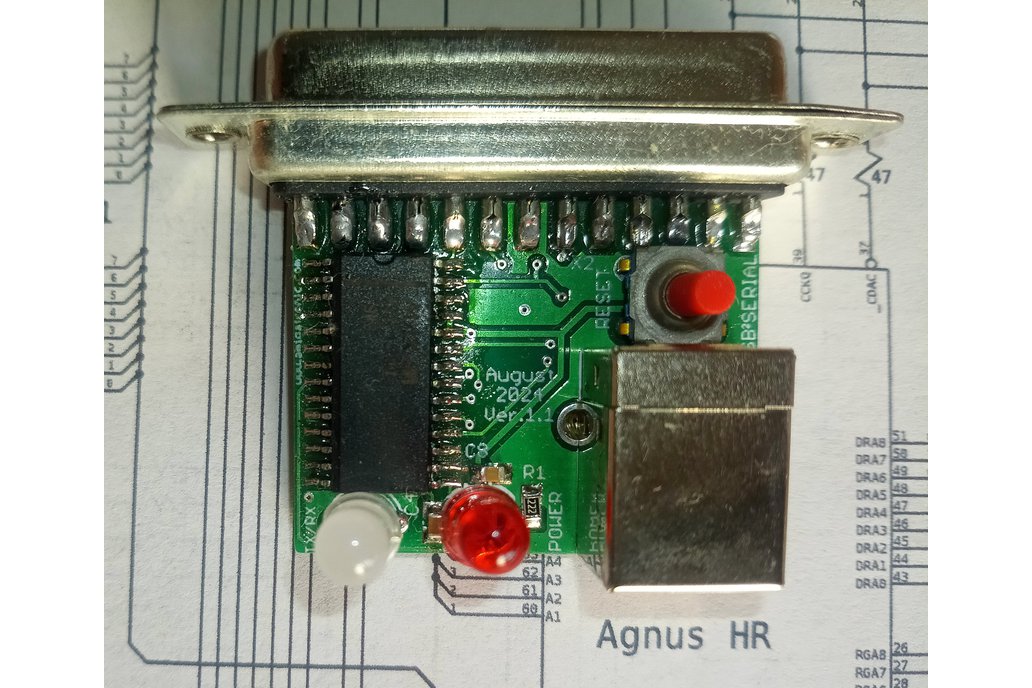 AMYUSB2SERIAL - An Amiga USB <> Serial Adapter 1