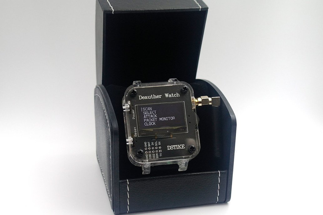 Deauth Detector Watch, Wearable Deauther Watch For Testing