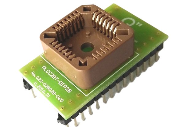 Adapter PLCC28T to DIP28 0.6".